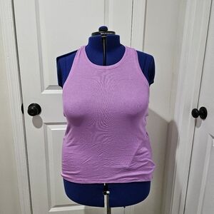 Athleta Light Purple Modal Racerback Tank Size L
